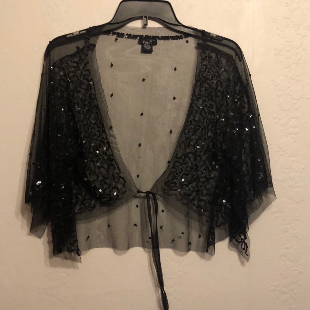 Black top with sequins